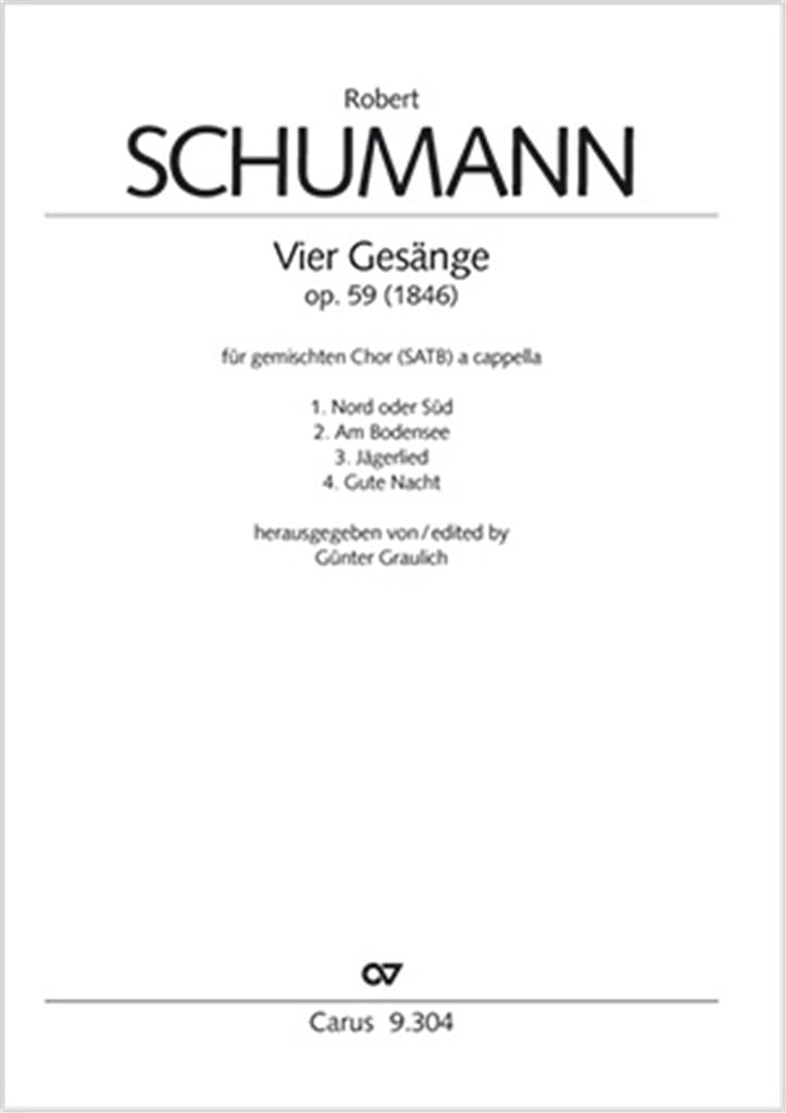 Gesänge Für Sopran, Alt, Tenor und Bass Op. 59