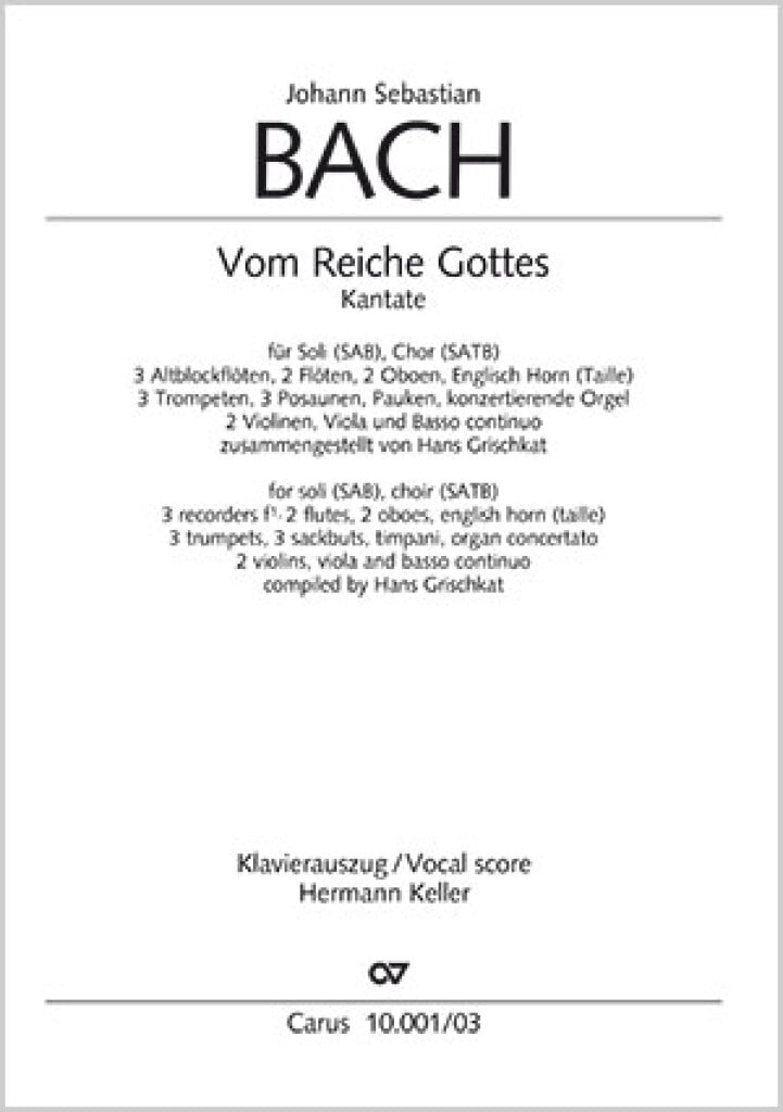 Vom Reiche Gottes. Oratorium