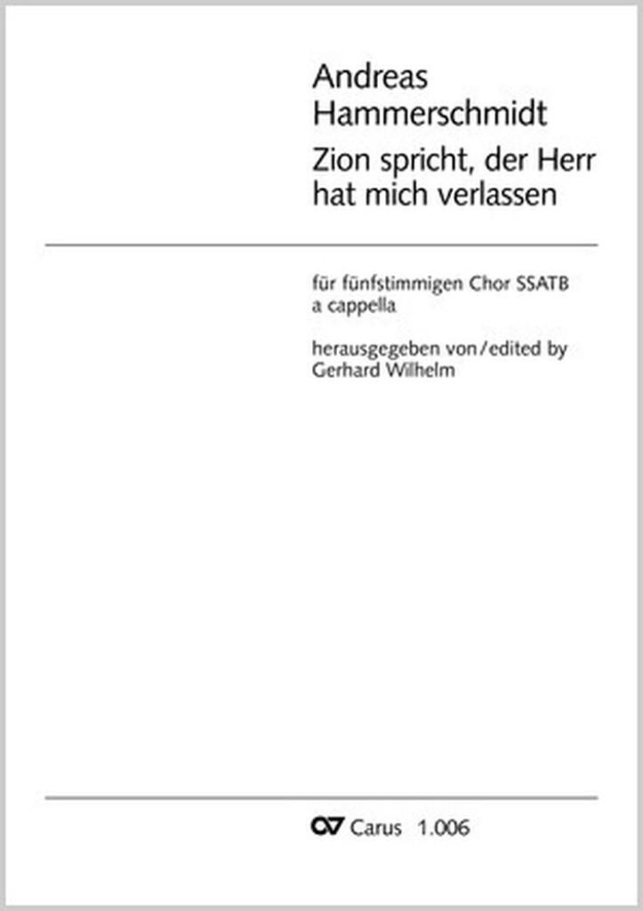 Zion spricht, der Herr hat mich verlassen