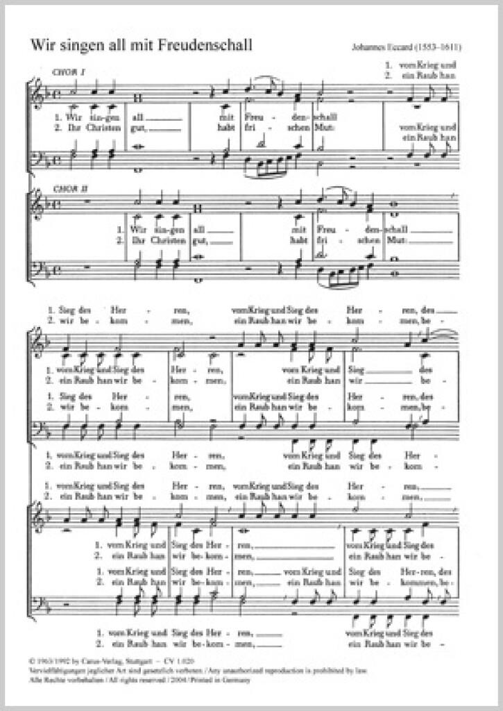 Wir singen all mit Freudenschall