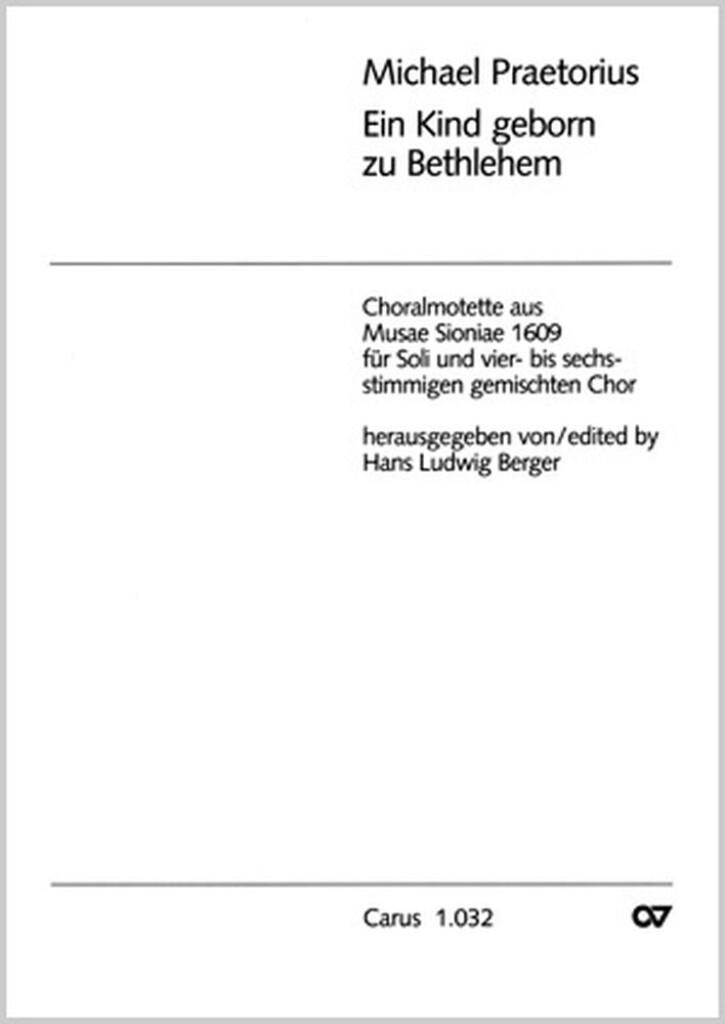 Ein Kind geborn zu Bethlehem
