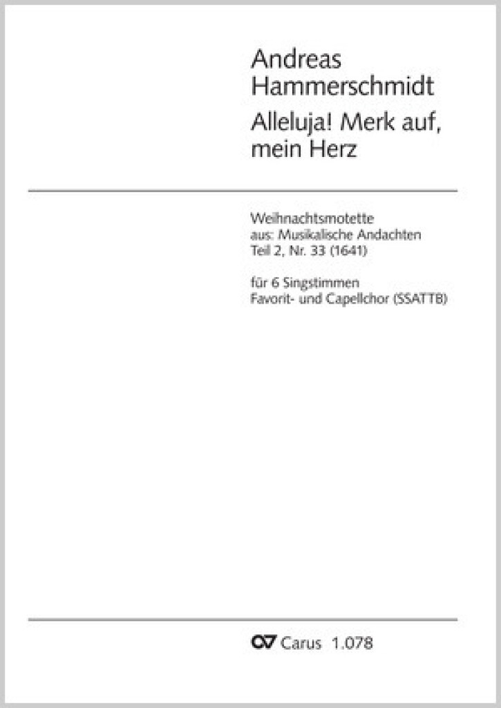 Alleluja, merk auf, mein Herz