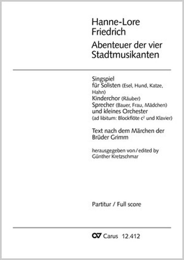 Abenteuer der 4 Stadtmusikanten