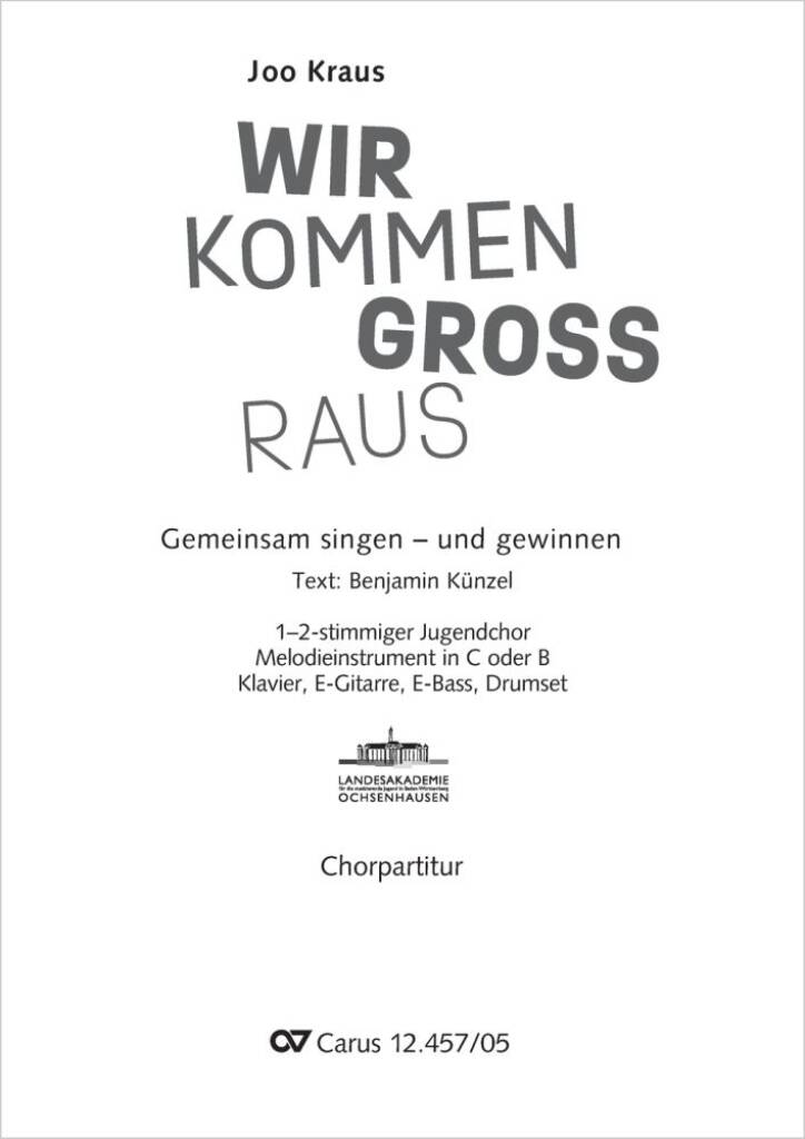 Wir kommen groß raus