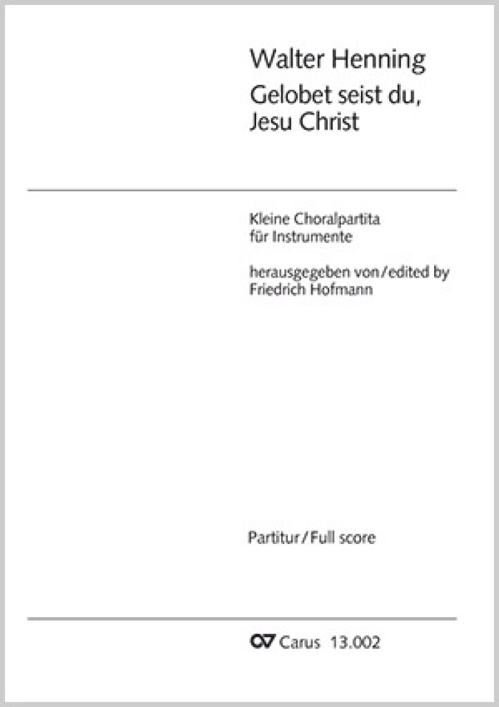 Gelobet seist du, Jesu Christ