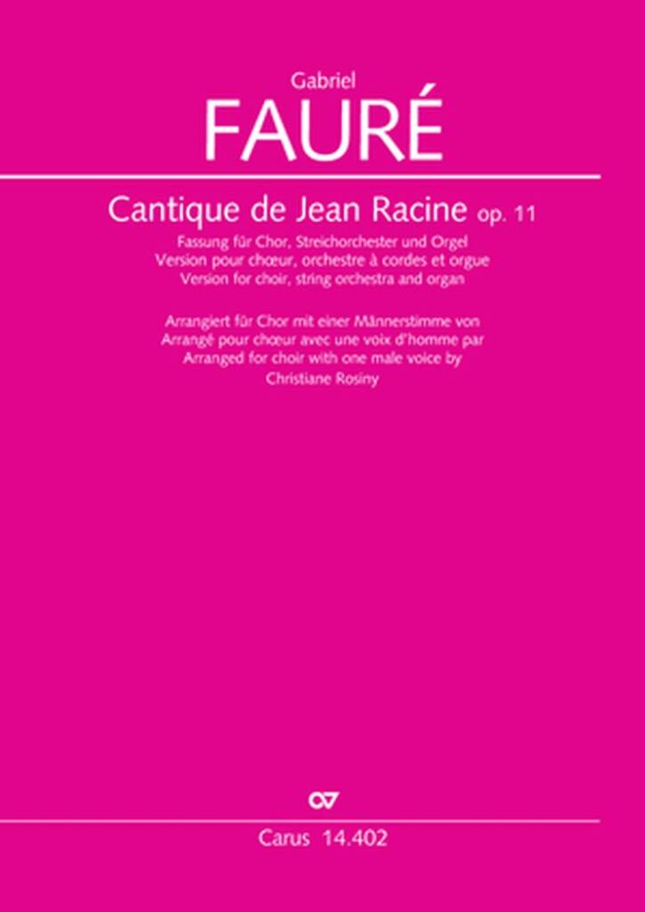Cantique de Jean Racine Op. 11