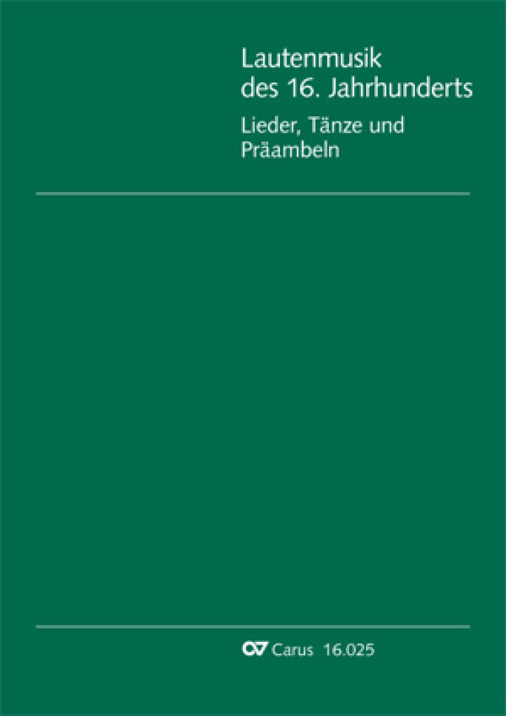 Lautenmusik des 16 jahrhunderts