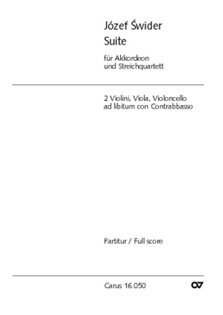 Suite für Akkordeon und Streichquartett
