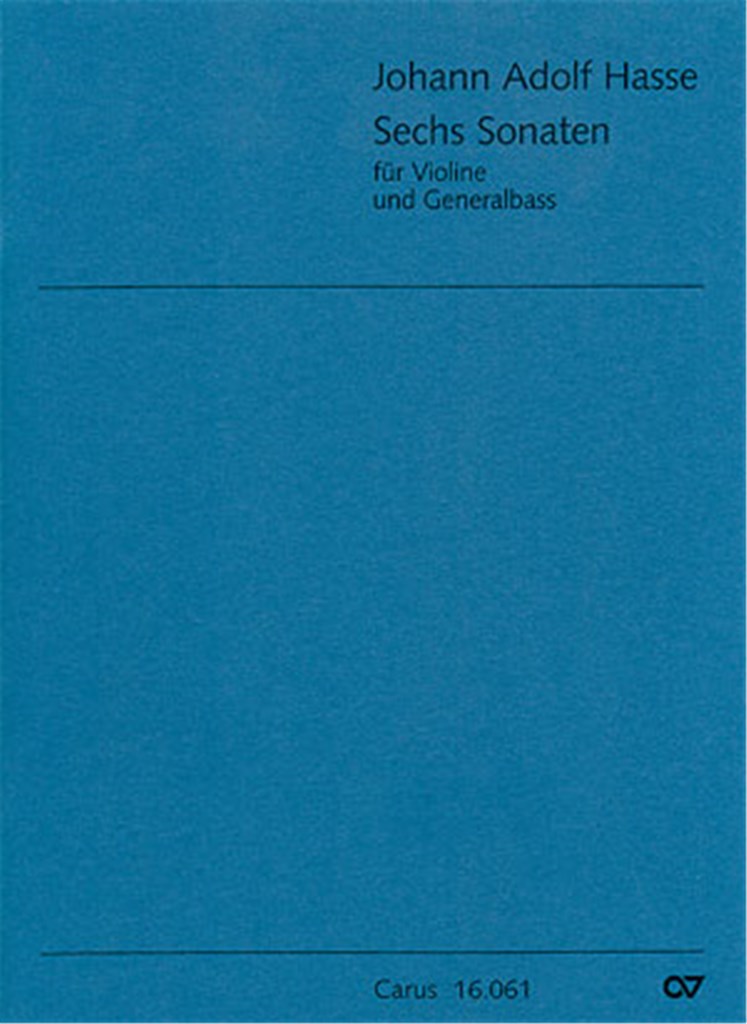 Sechs Sonate für Violine und Generalbass