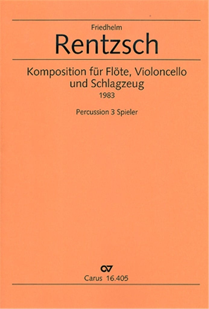 Komposition für Flöte, Violoncello und Schlagzeug