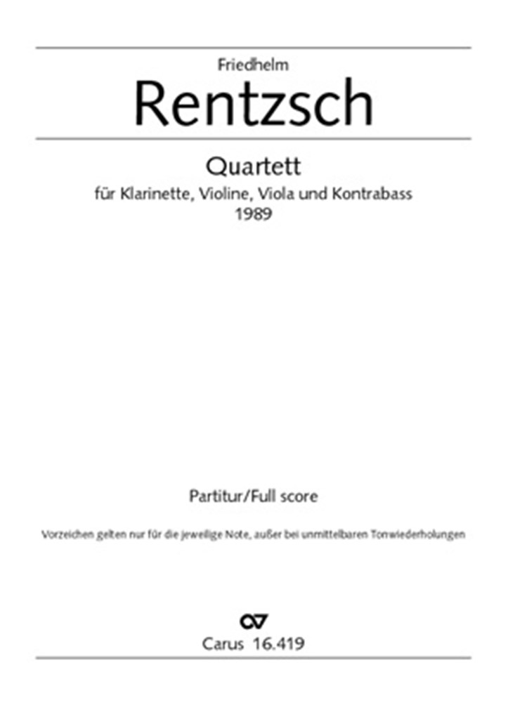 Quartett für Klarinette, Violine, Viola und Bass