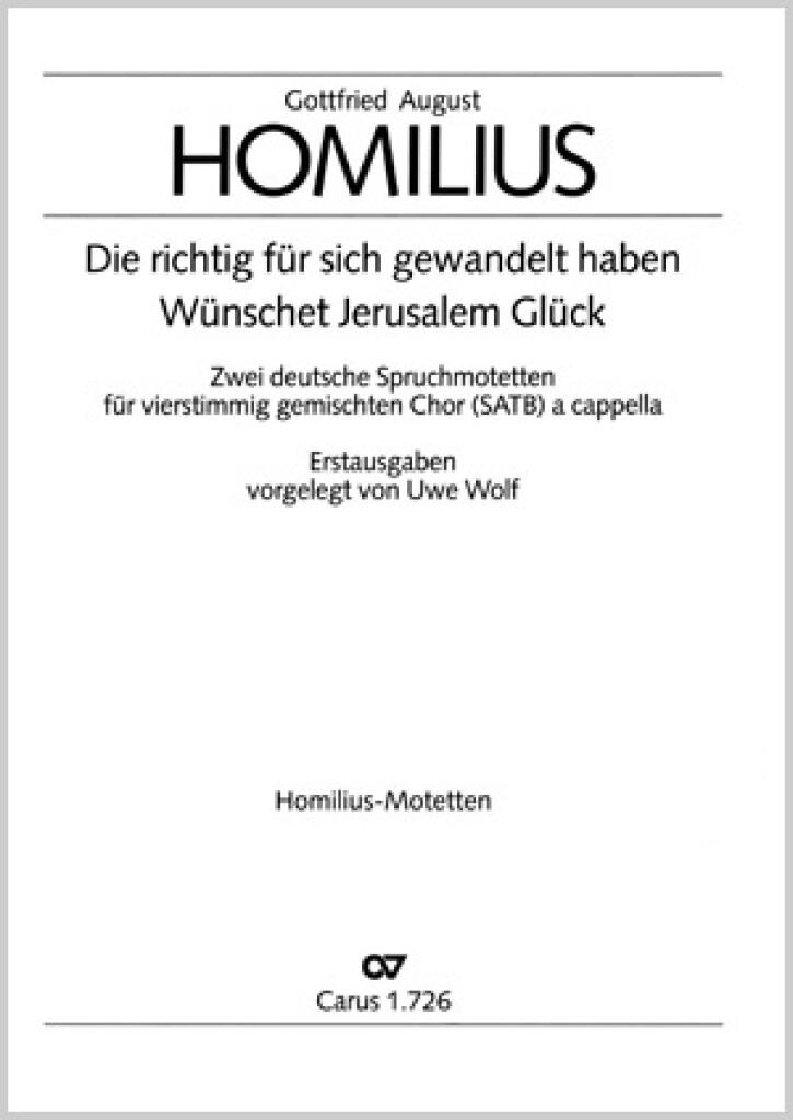 Die richtig für sich [2]- Wünschet Jerusalem [1]