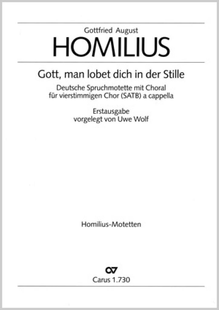 Gott, man lobet dich in der Stille