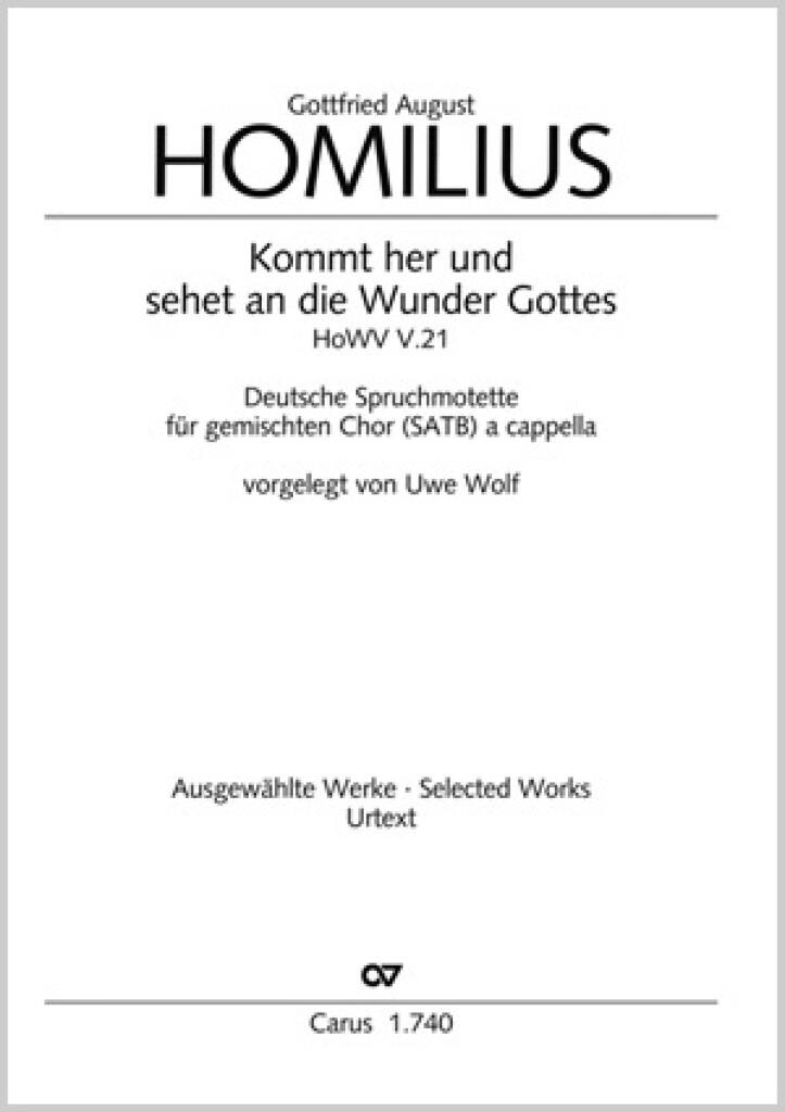 Kommt her und sehet an die Wunder Gottes