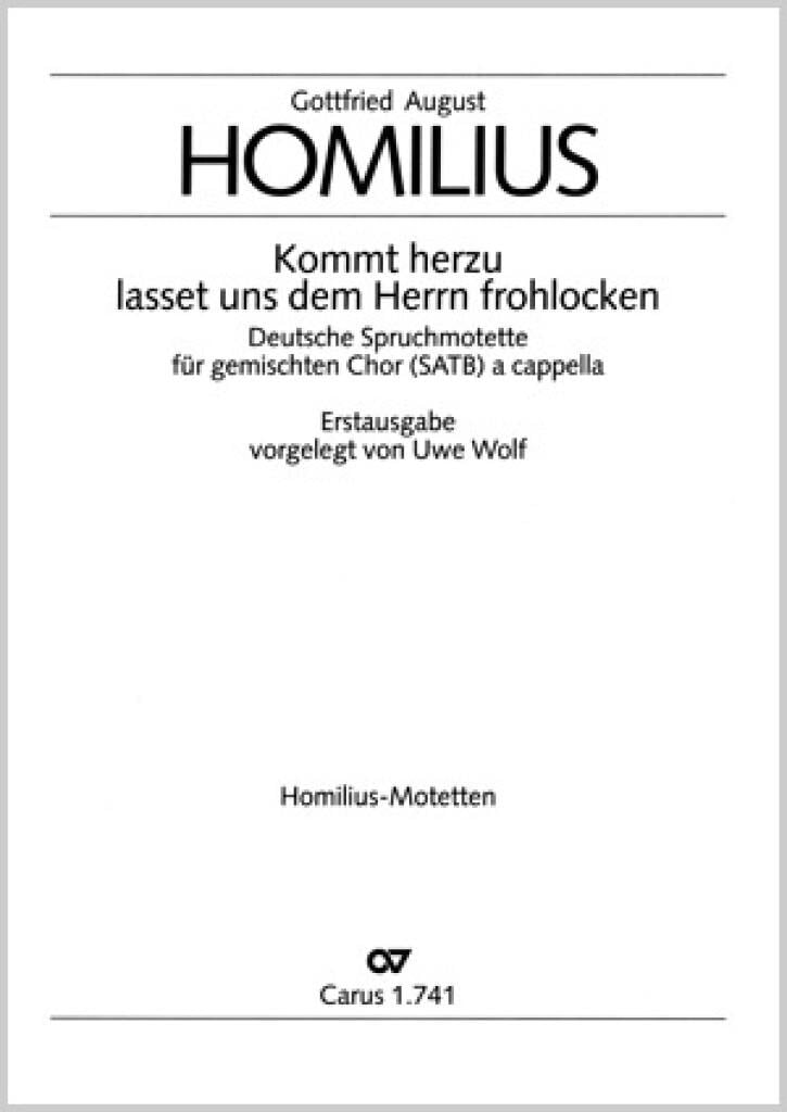 Kommt herzu und lasset uns dem Herrn frohlocken