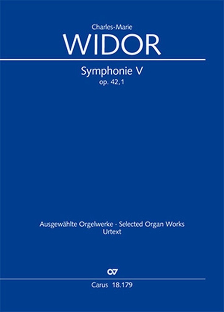Symphonie No. V Pour Organ
