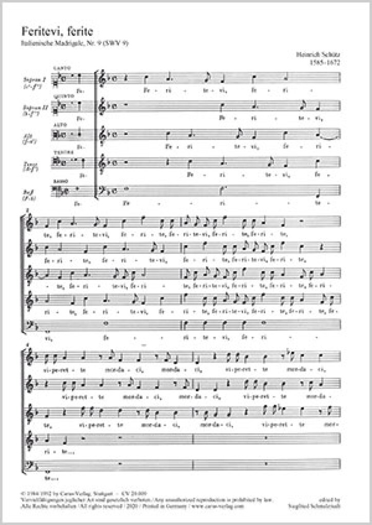 Feritevi, ferite [Verletzt euch, verletzet]