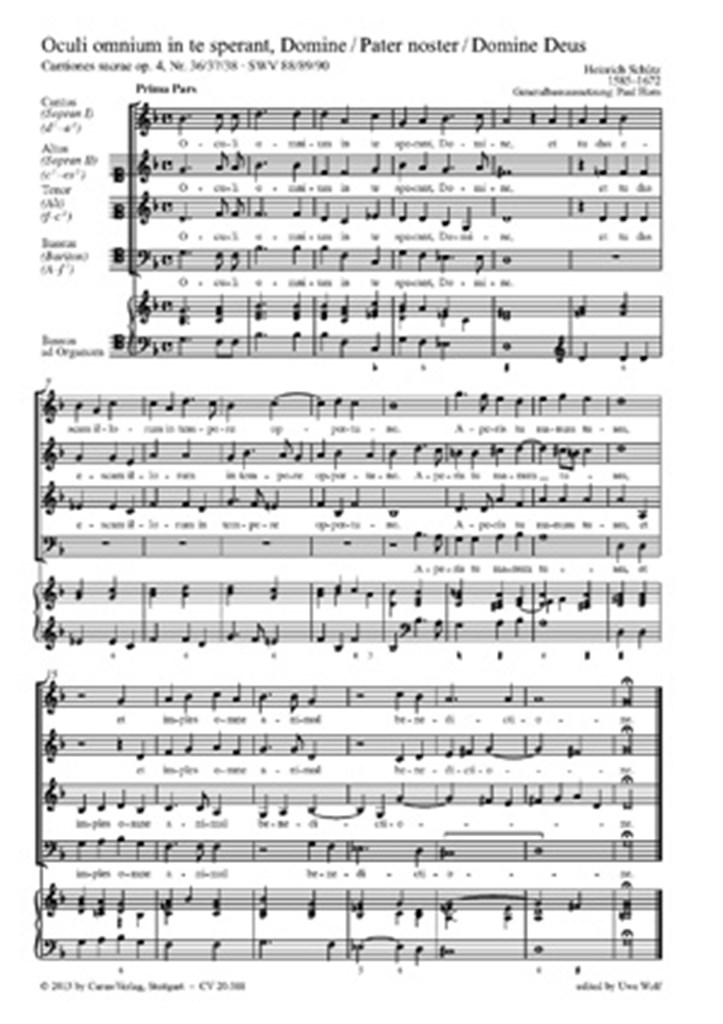 Oculi omnium in te sperant, Domine - Pater noster