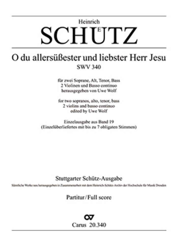 O du allersüßester und liebster Herr Jesu