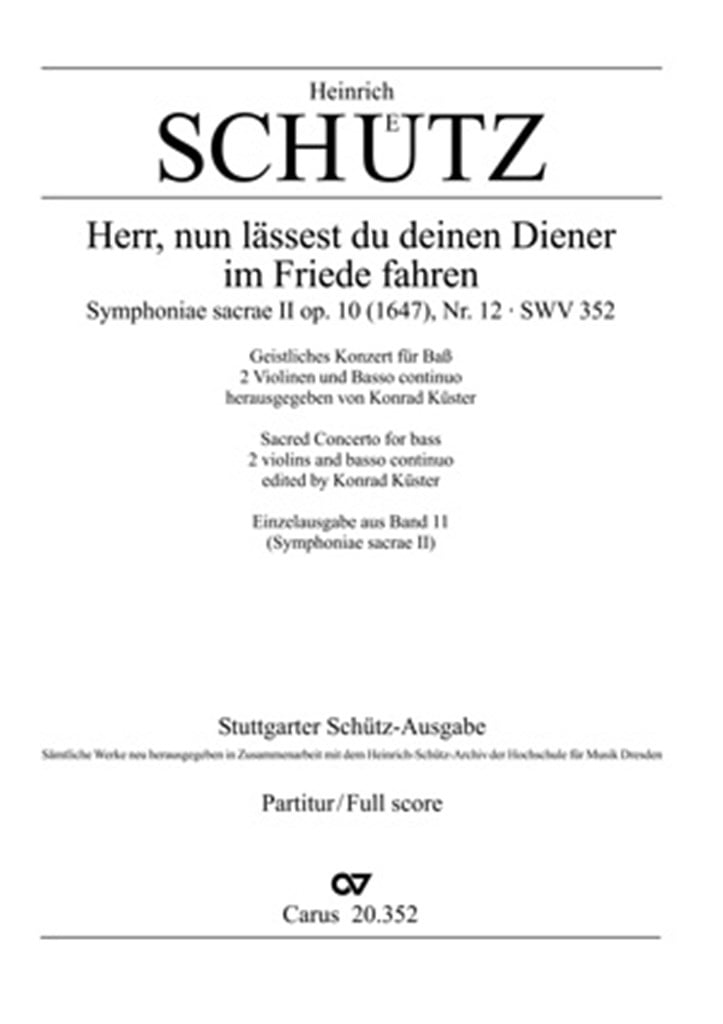 Herr, nun lässest du deinen Diener