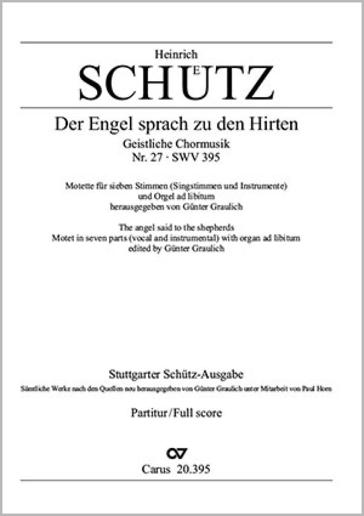 Der Engel sprach zu den Hirten