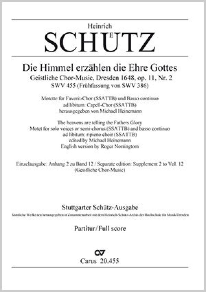 Die Himmel erzählen die Ehre Gottes