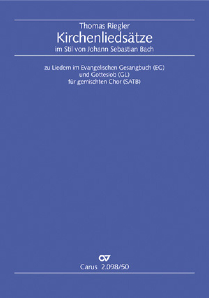 Kirchenliedsätze im Stil von Johann Sebastian Bach