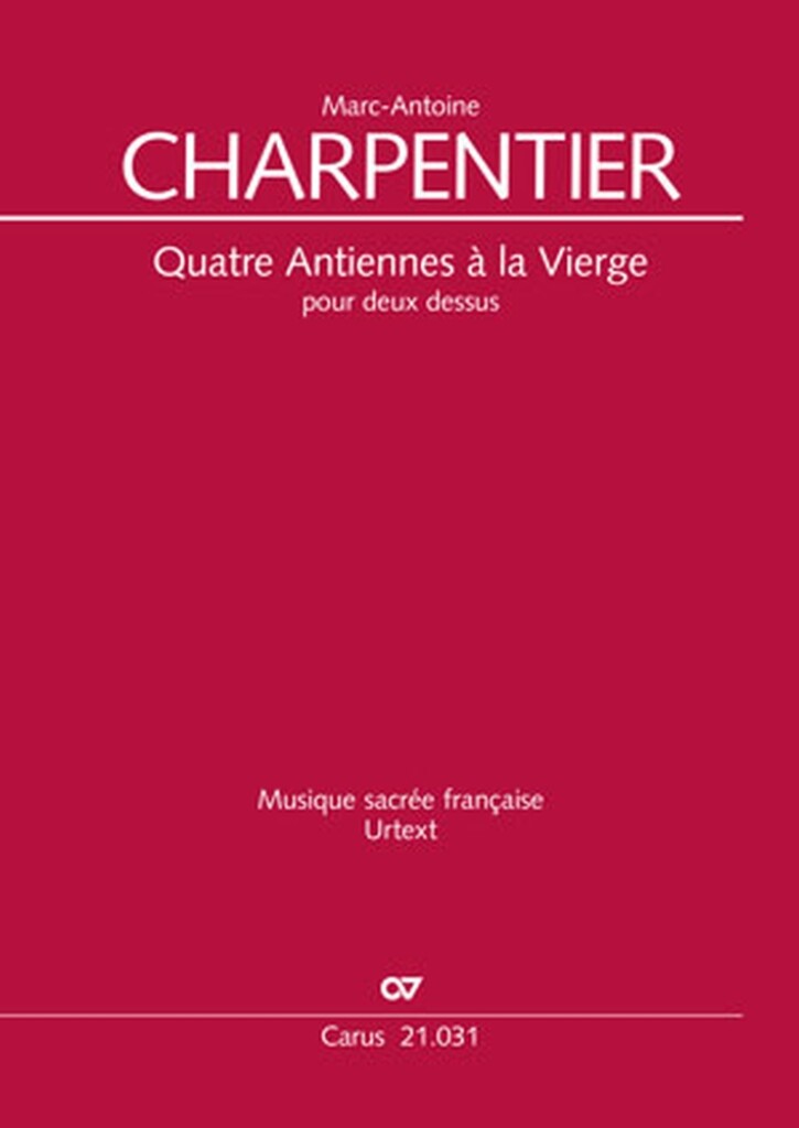 Quatre Antiennes à la Vierge pour deux dessus