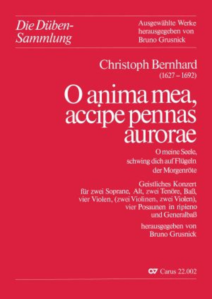 O anima mea, accipe pennas aurorae