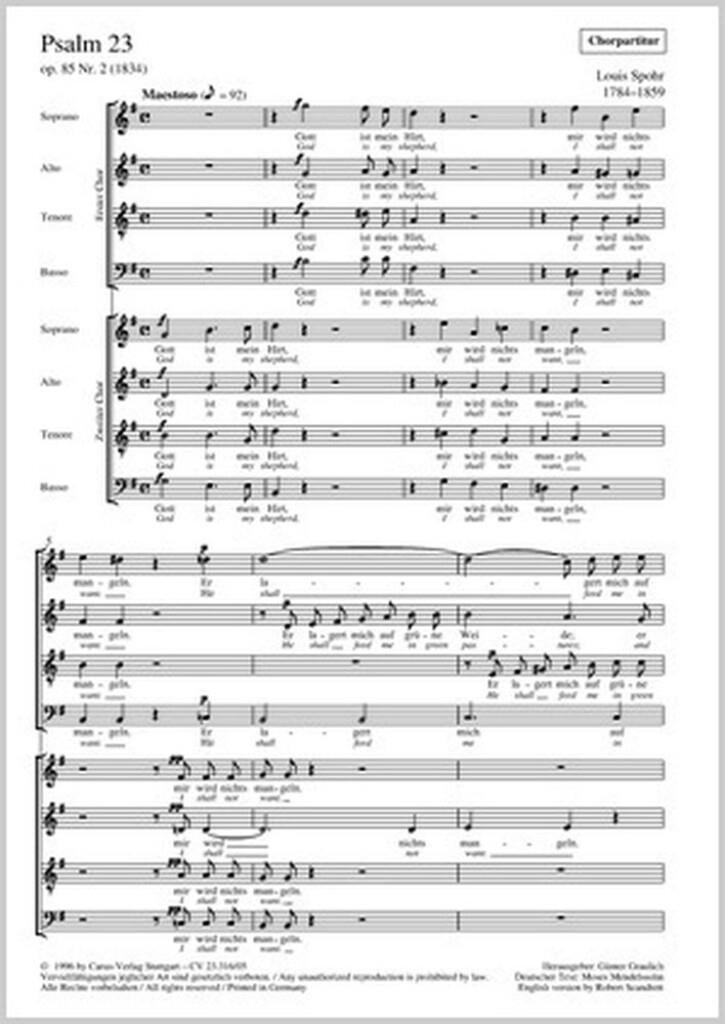 Psalm 23 op. 85,2