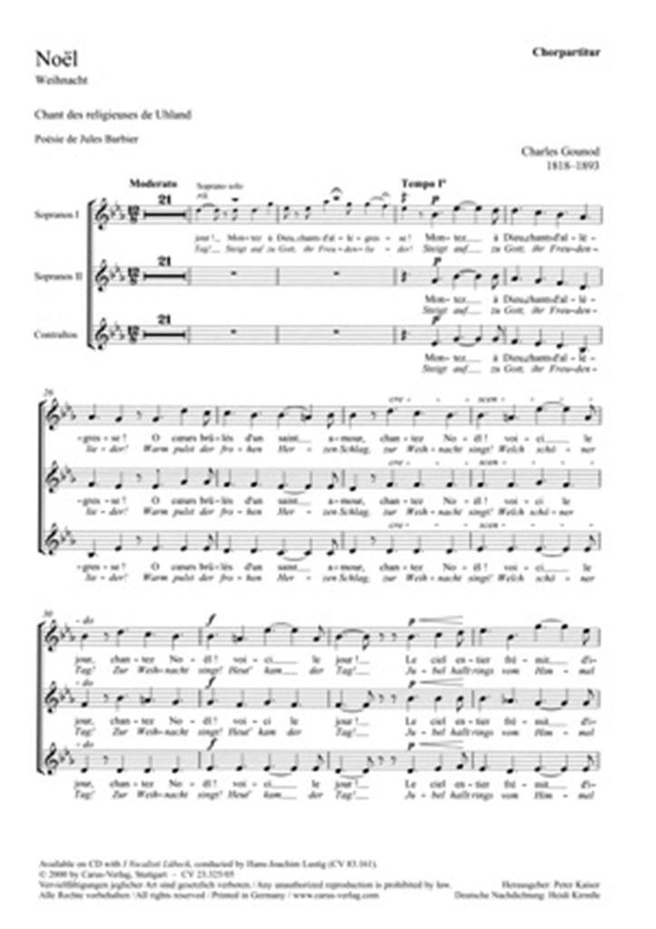Noël [Weihnachtslied- Steigt auf zu Gott]