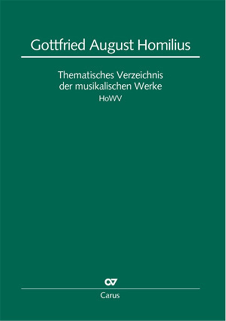 Homilius. Thematisches Verzeichnis der Werke