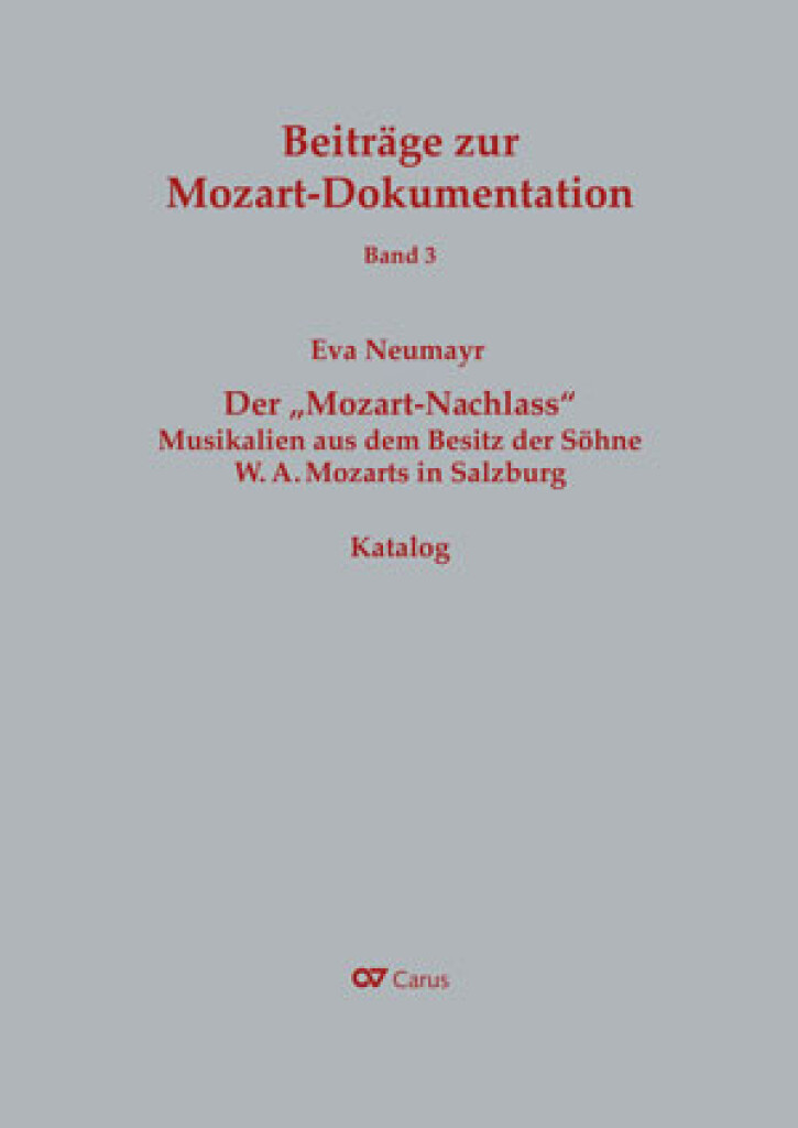 Der sogenannte Mozart-Nachlass
