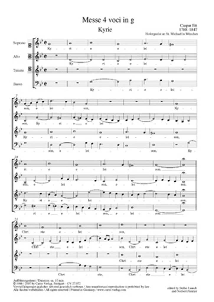 Messe 4 voci in g