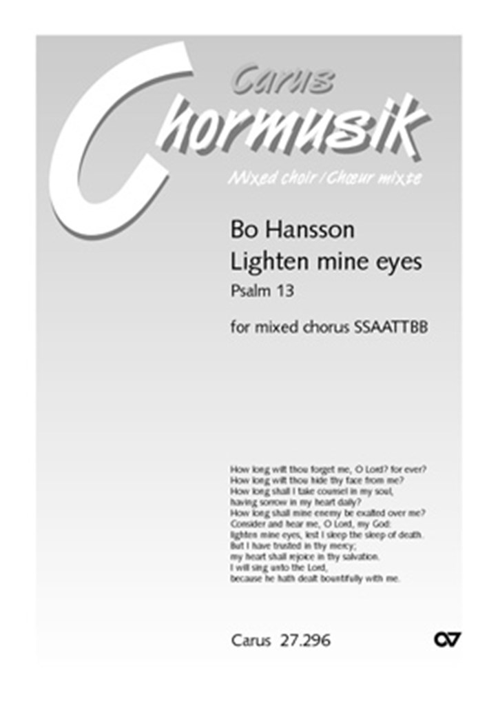 Lighten mine eyes