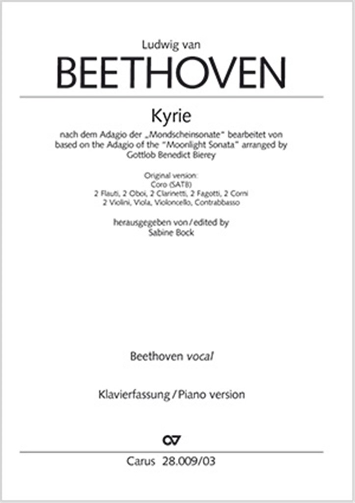 Kyrie nach dem Adagio der Mondscheinsonate