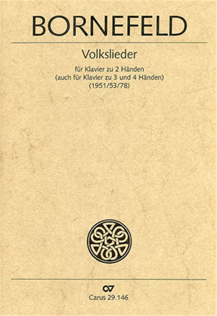 Volkslieder für Klavier zu 2 [auch 3 und 4] Händen