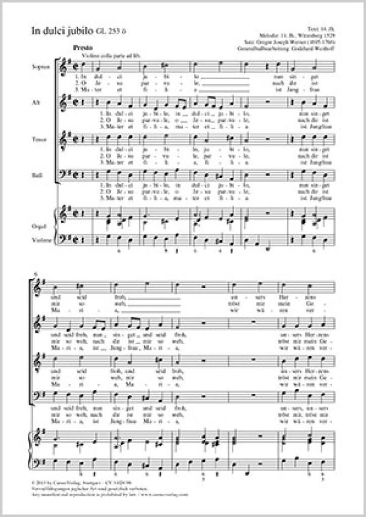 In dulci jubilo [Nun singet und seid froh]