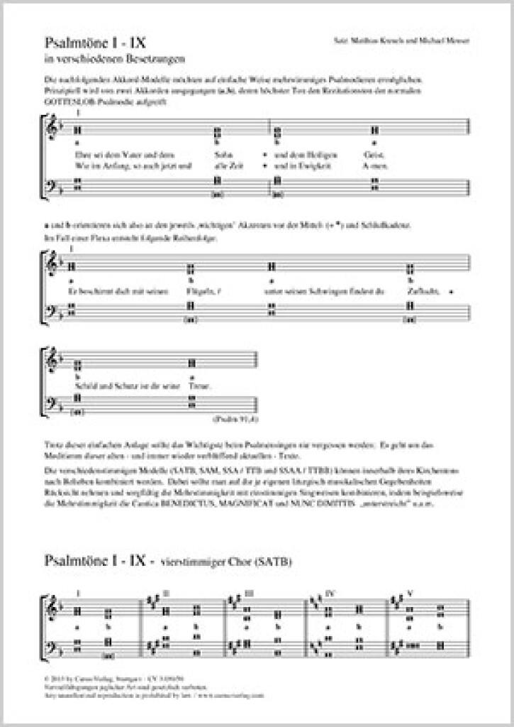Psalmtöne I-IX