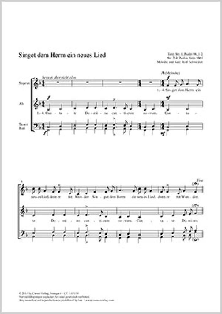 Singet dem Herrn ein neues Lied