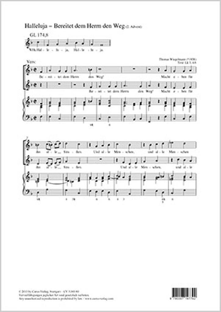 Halleluja - Bereitet dem Herrn den Weg