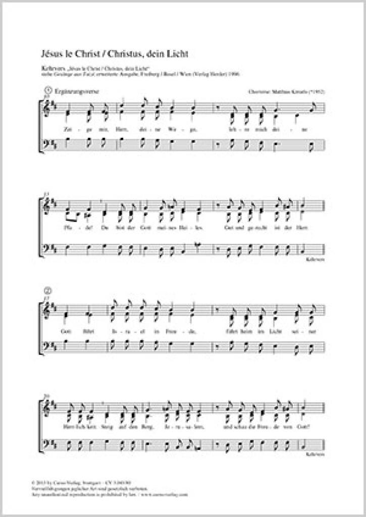 Jésus le Christ [Christus, dein Licht]