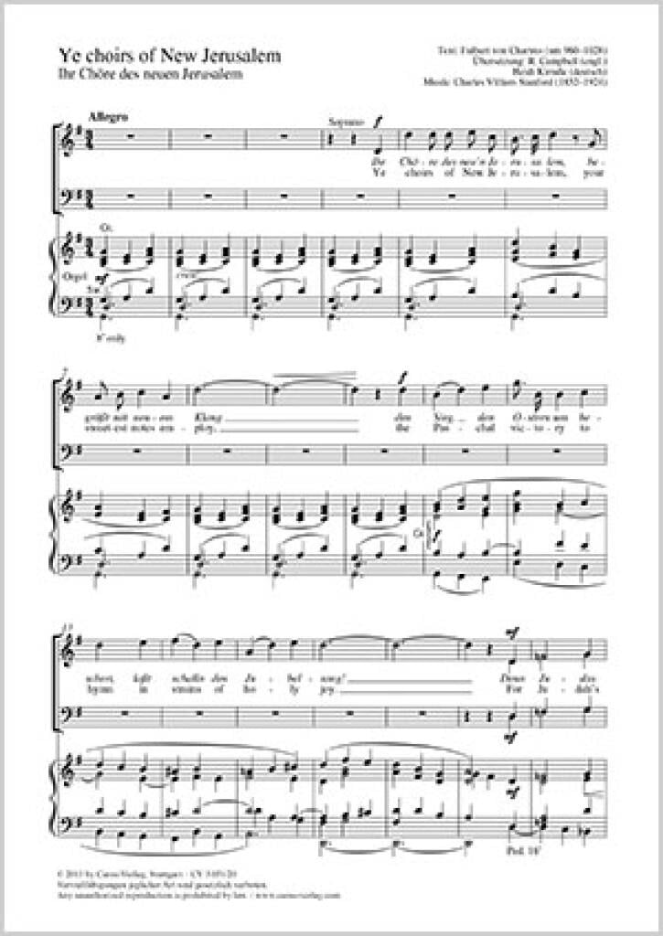 Ye choirs of New Jerusalem