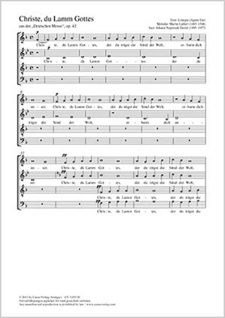 Christe, du Lamm Gottes