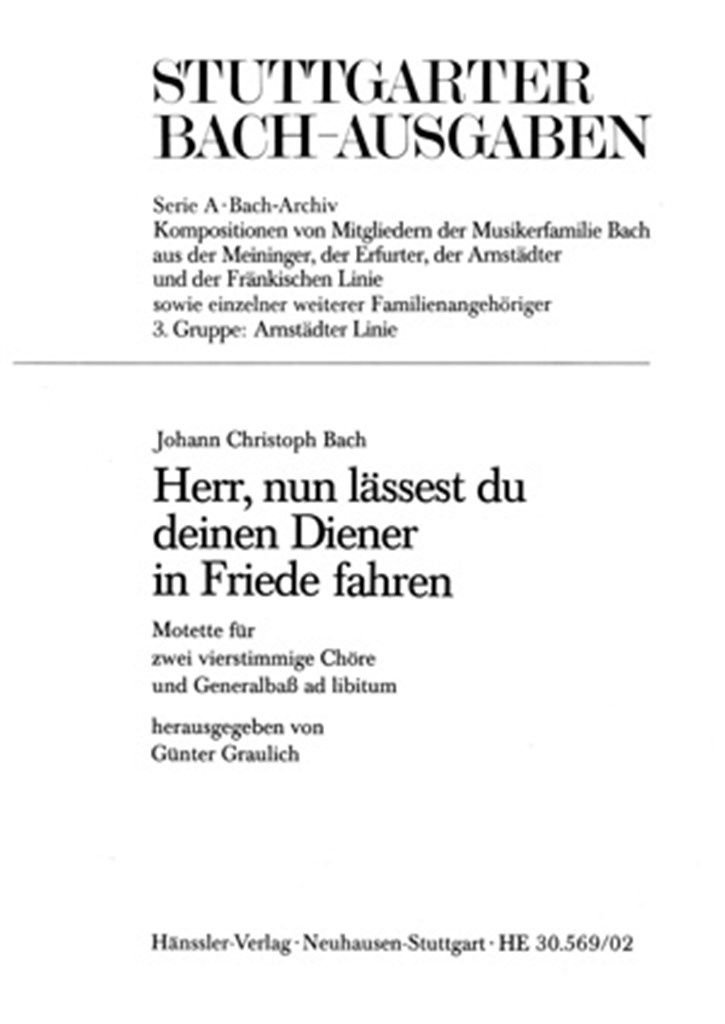 Herr, nun lässest du deinen Diener