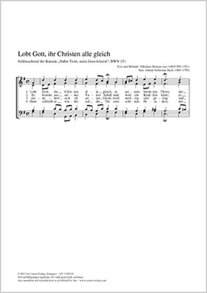 Lobt Gott, ihr Christen alle gleich
