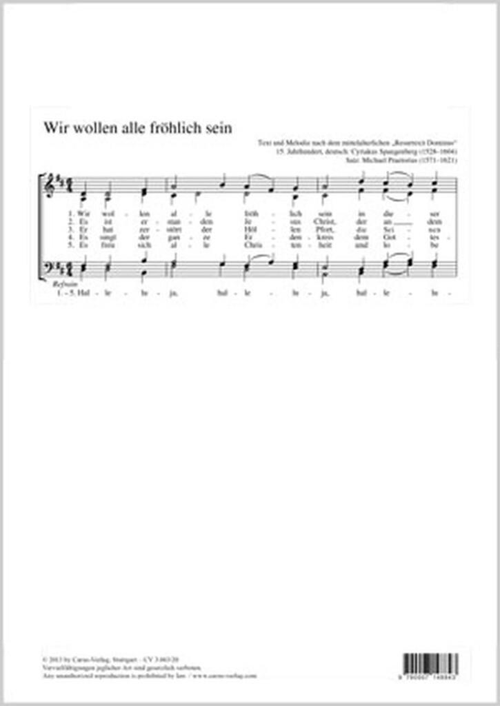 Wir wollen alle fröhlich sein