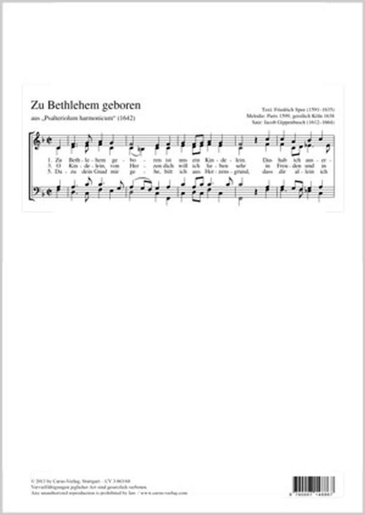 Zu Bethlehem geboren