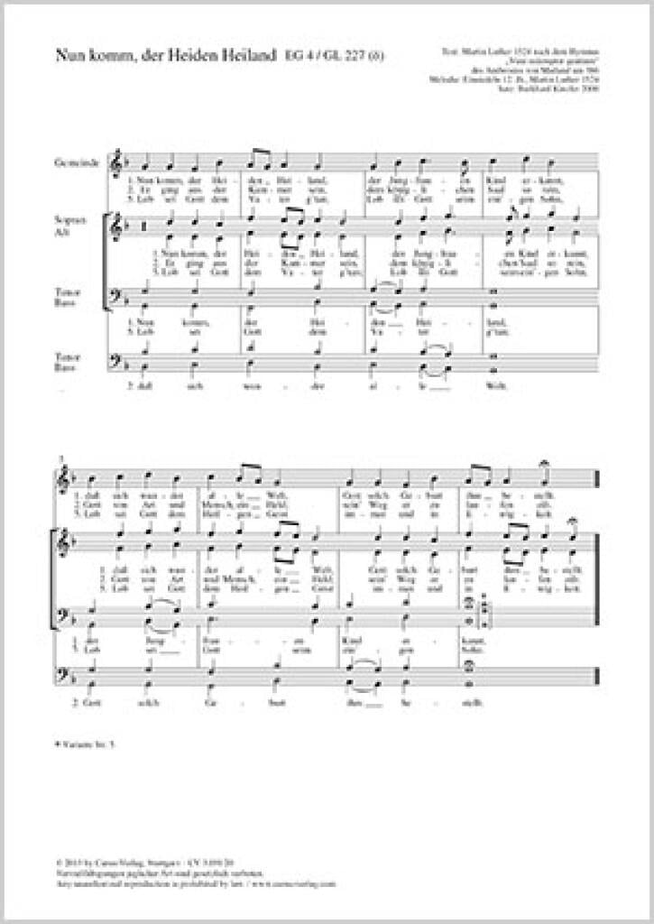 Nun komm, der Heiden Heiland