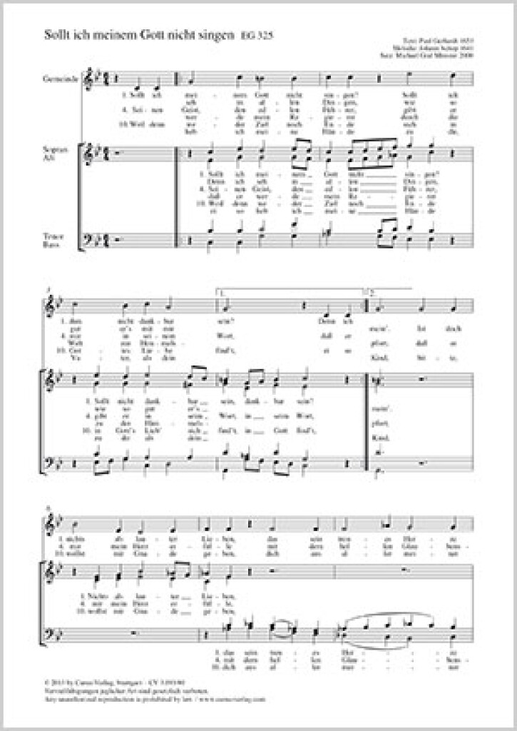 Sollt ich meinem Gott nicht singen
